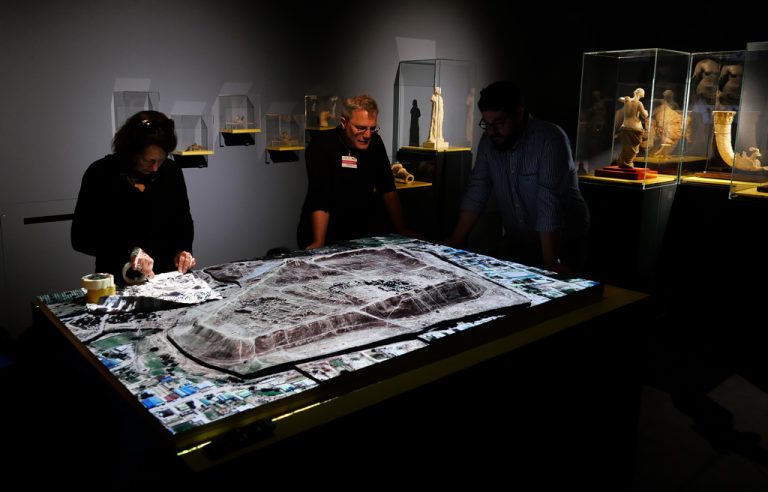 Roma, Musei Capitolini: preparazione del videomapping della mostra