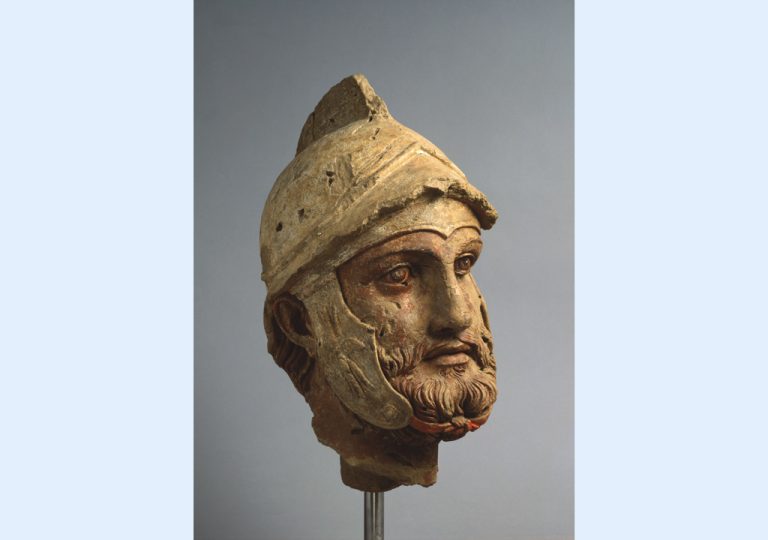 Nisa Vecchia Testa di guerriero con elmo - Nisa, scavi nel settore nord (2023)