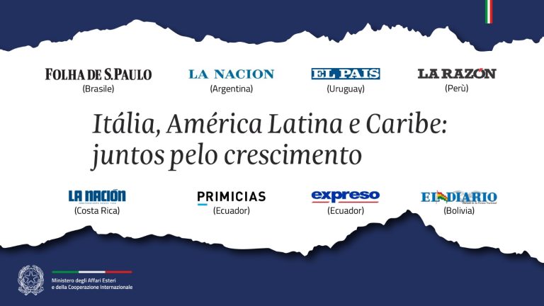 Tajani «Itália, América Latina e Caribe juntos pelo crescimento» (Folha de S. Paulo)