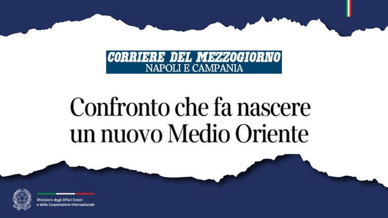 Tajani Medio Oriente