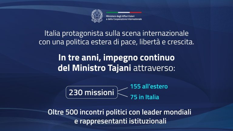 Tre anni di politica estera italiana