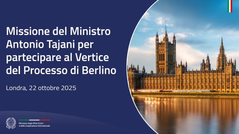 Ministro Tajani a Londra
