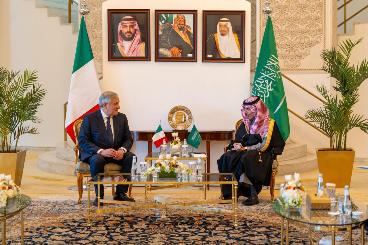 Il Ministro Tajani in missione a Riad per rafforzare partenariato Italia – Arabia Saudita