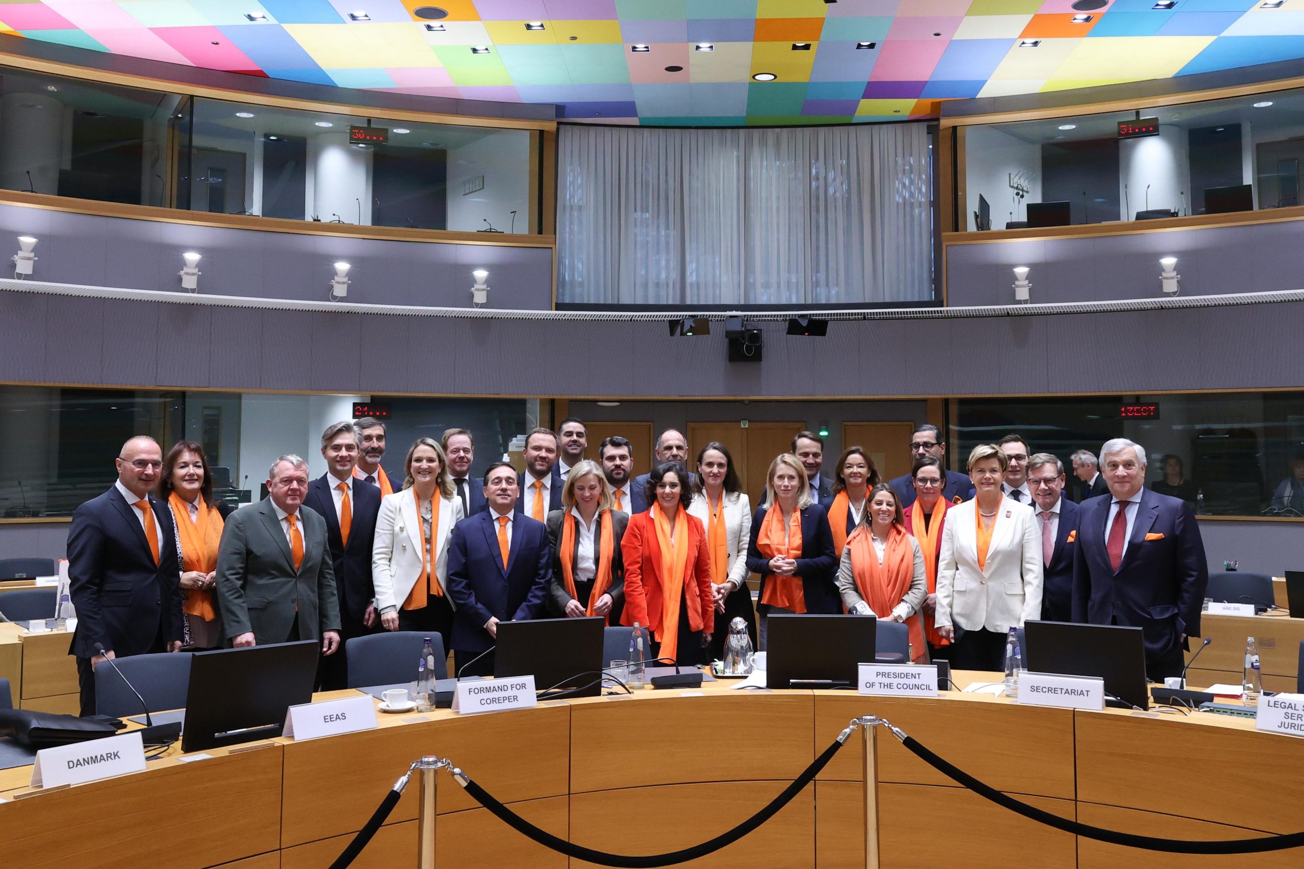 l Ministro Tajani oggi al Consiglio Affari Esteri