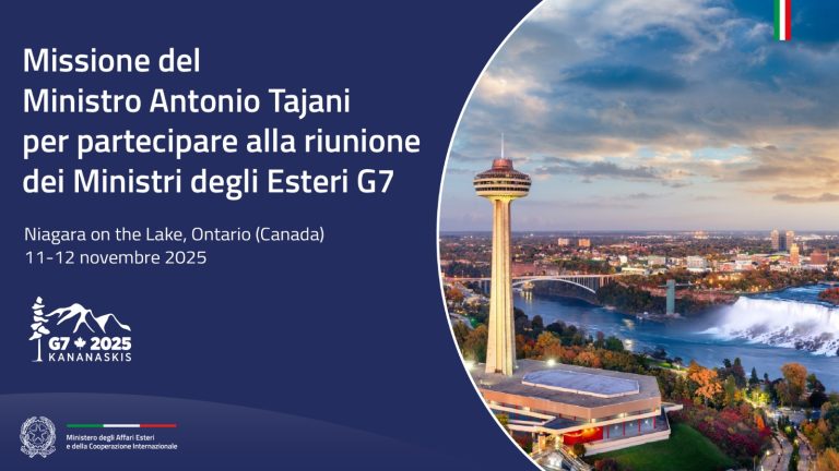 Missione del Ministro Antonio Tajani per partecipare alla riunione dei Ministri degli Esteri G7