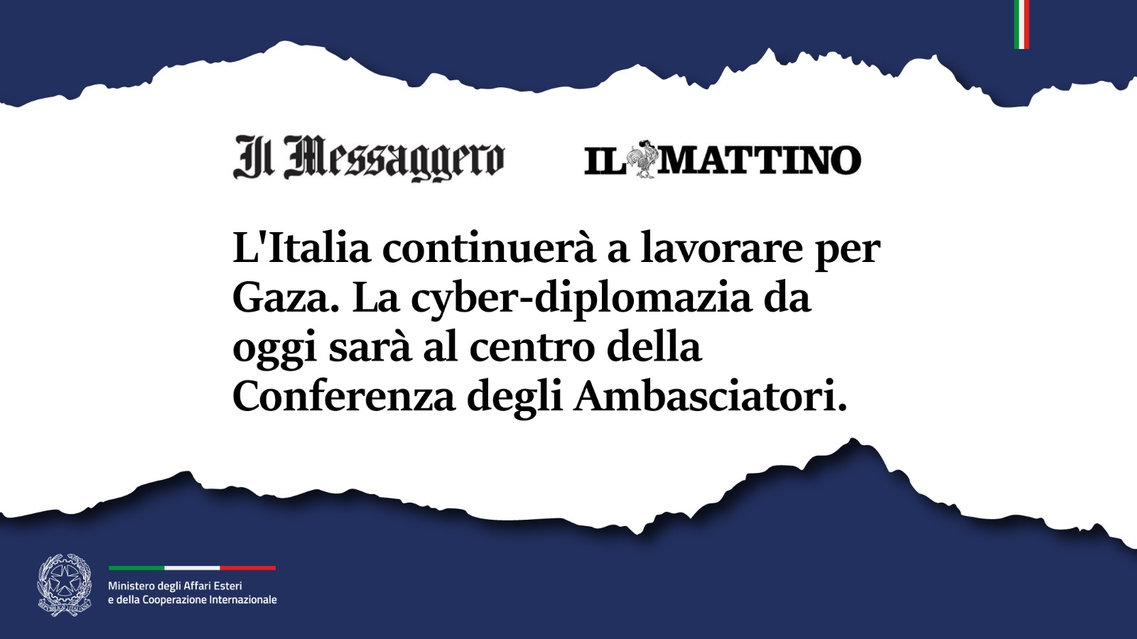 Il terrorismo non vuole la pace. È stata un’azione a orologeria