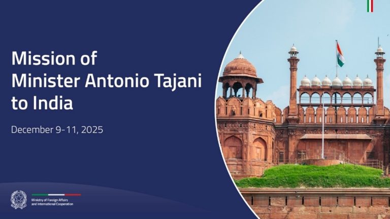 Tajani in India a New Delhi e Mumbai, incontri politici e Business Forum