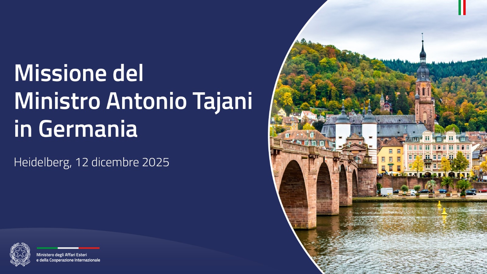 Missione del Ministro Tajani in Germania