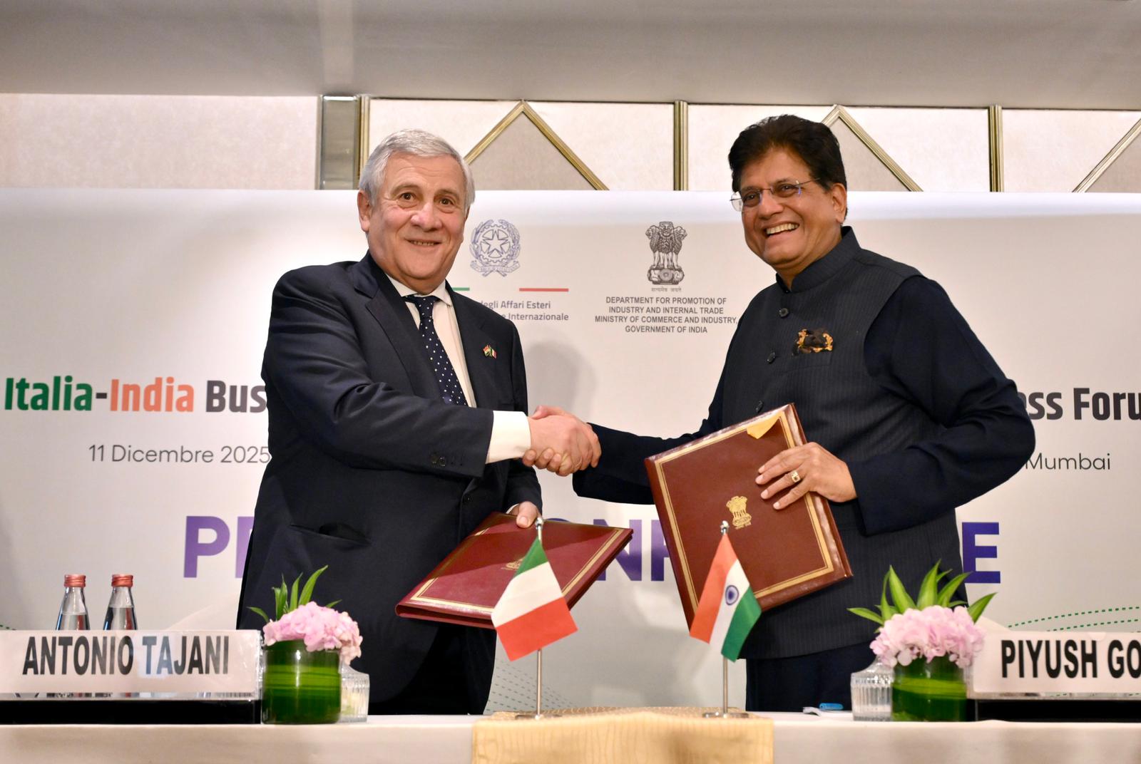 Tajani partecipa alla conferenza stampa congiunta Italia- India