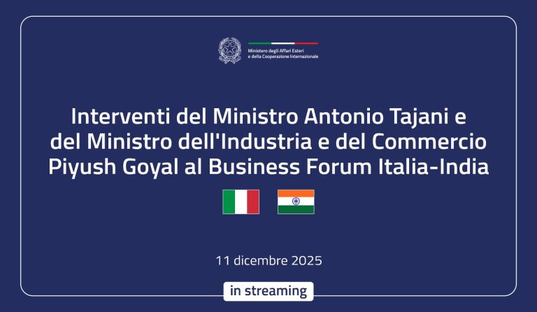 Tajani a Mumbai per il Business Forum Italia-India