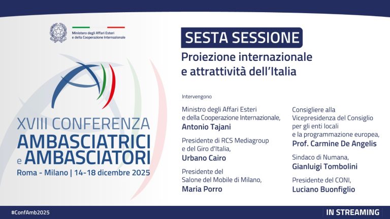 XVIII Conferenza degli Ambasciatori d’Italia nel mondo