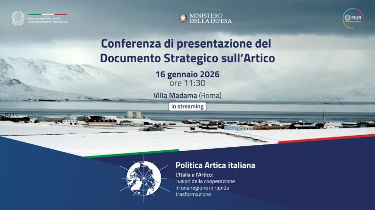 Artico, oggi la presentazione del documento strategico sull’impegno italiano
