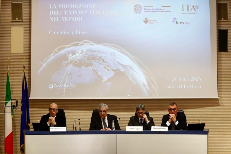 Tajani presenta il Calendario Fieristico 2026
