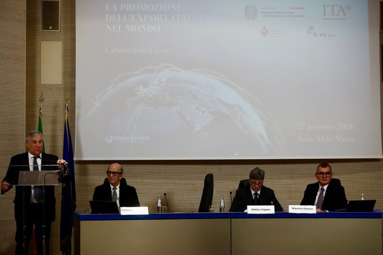 Export: Tajani presenta il Calendario Fieristico 2026