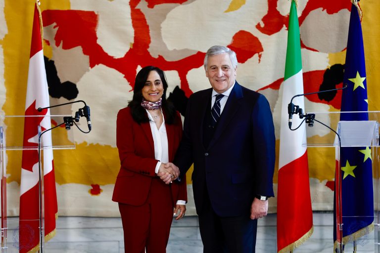 Dichiarazioni congiunte del Ministro degli Esteri Tajani e della Ministra degli Esteri canadese Anand