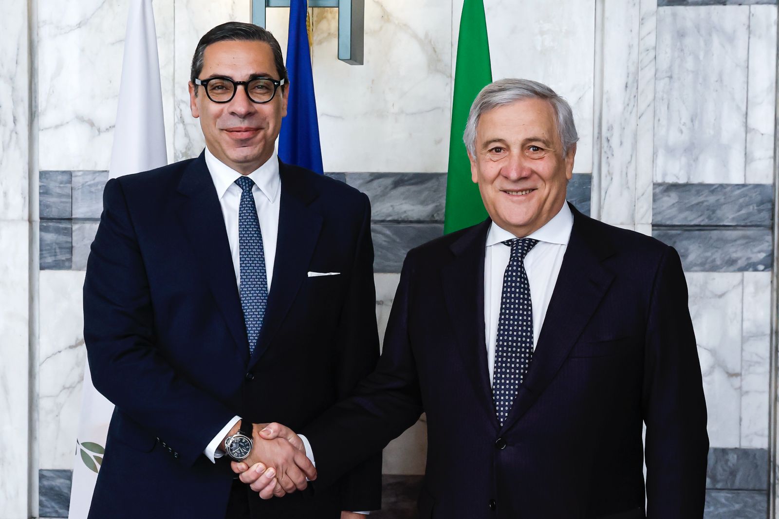 Incontro del Ministro Tajani con il Ministro degli Esteri cipriota Kombos