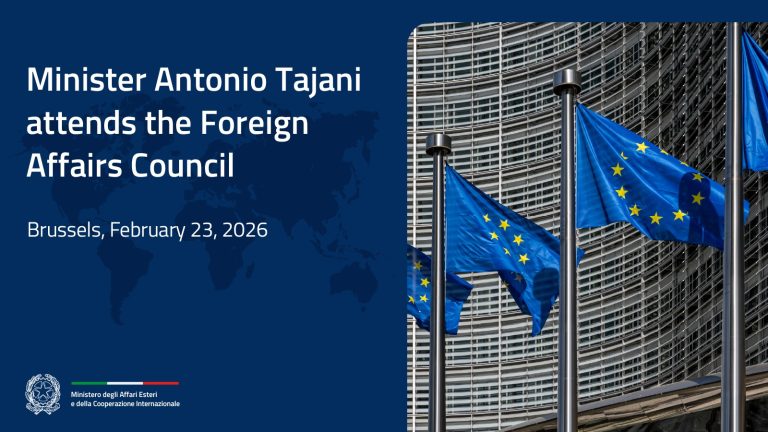 Tajani in Brussels for Foreign Affairs Council. G7 Trade and Tariff Task Force also on the agenda