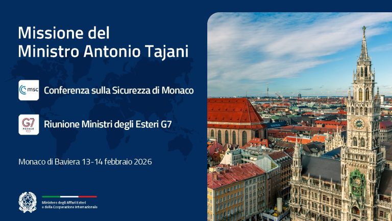 Tajani alla Conferenza sulla Sicurezza di Monaco