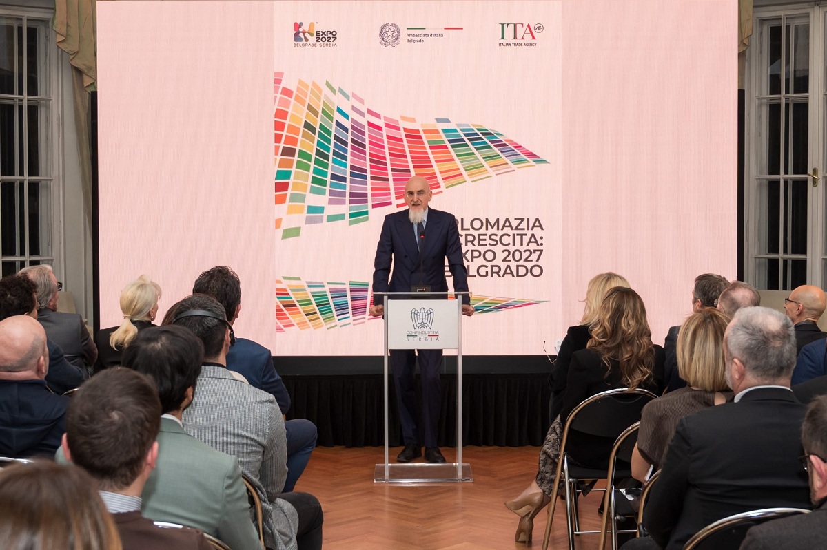 Belgrade: Ambassador Gori presents the “Diplomacy of Growth” guide