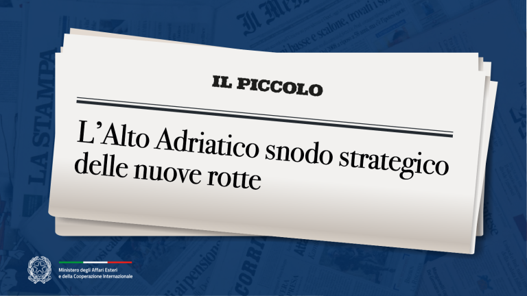 "L'Alto Adriatico snodo strategico delle nuove rotte"
