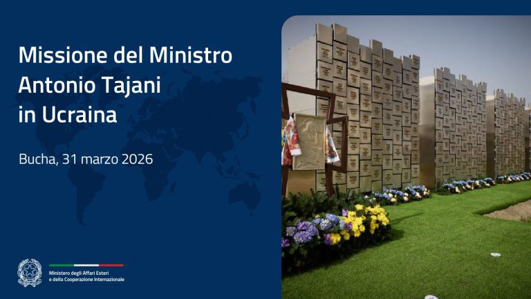 Missione del Ministro Tajani a Kiev per partecipare alla riunione informale dei Ministri degli esteri UE