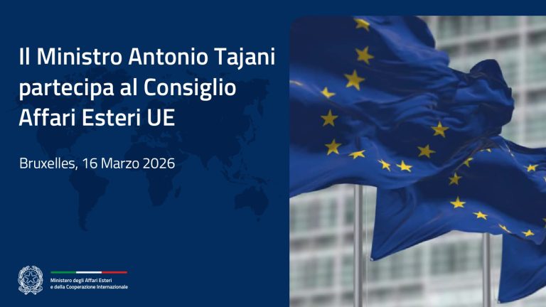Il Ministro Antonio Tajani partecipa al Consiglio Affari Esteri UE