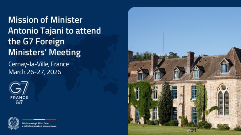 Minister Tajani in France for the G7 Foreign Ministers’ Meeting