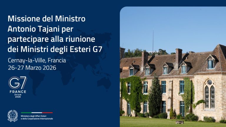 Il Ministro Tajani in missione in Francia per la riunione Ministeriale G7 Esteri