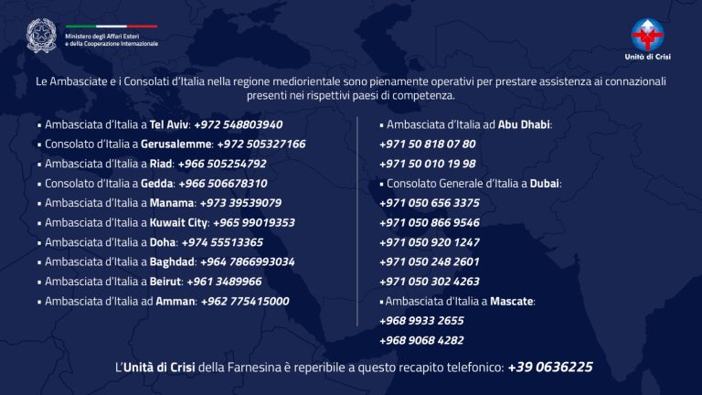 numeri telefonici task force golfo