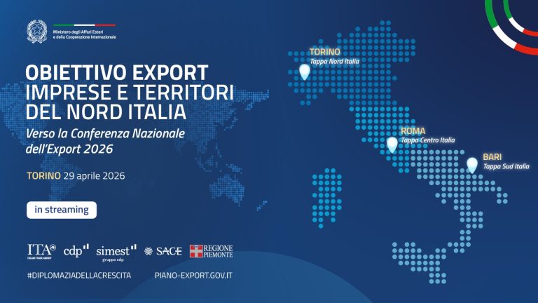 Al via a Torino la prima tappa di “Obiettivo export”