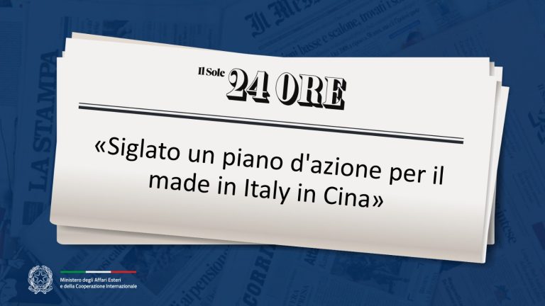 Intervista Ministro Cina