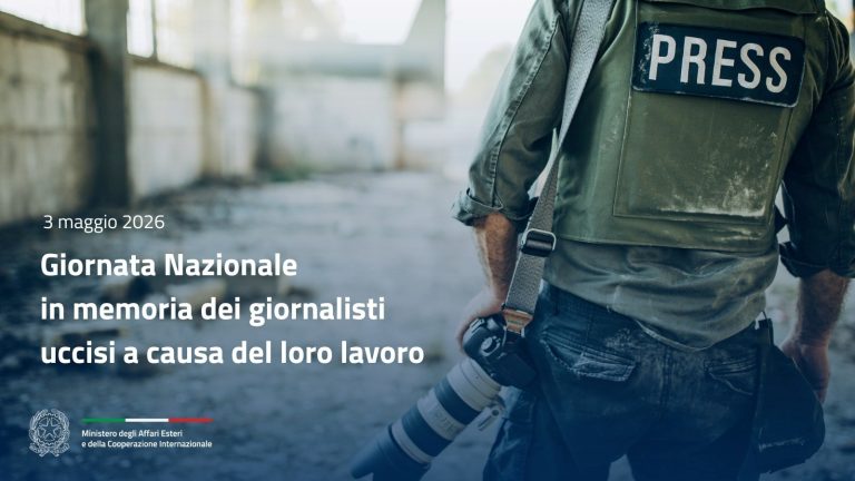 Giornata Mondiale della Libertà di Stampa e Giornata Nazionale dei giornalisti uccisi a causa del loro lavoro