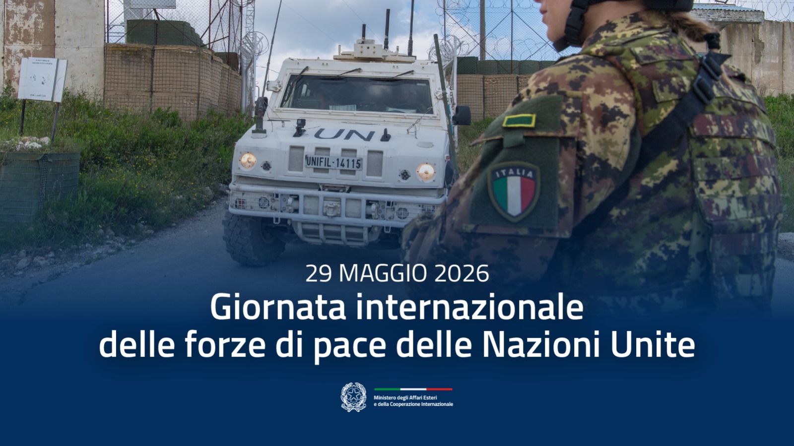 Giornata dei Caschi Blu. Tajani: un faro di speranza e pace, pensiero va a UNIFIL