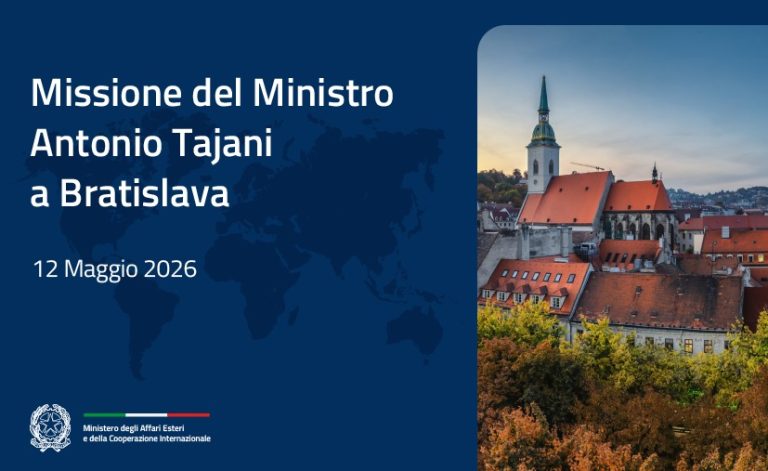 Tajani a Bratislava per la ministeriale “Amici dei Balcani occidentali”