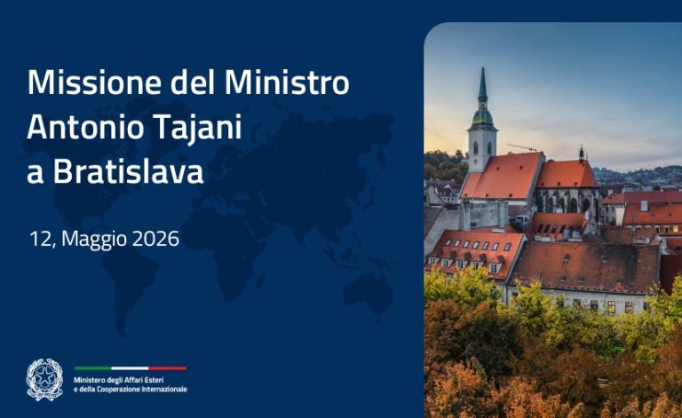 Tajani a Bratislava per la ministeriale “Amici dei Balcani occidentali”