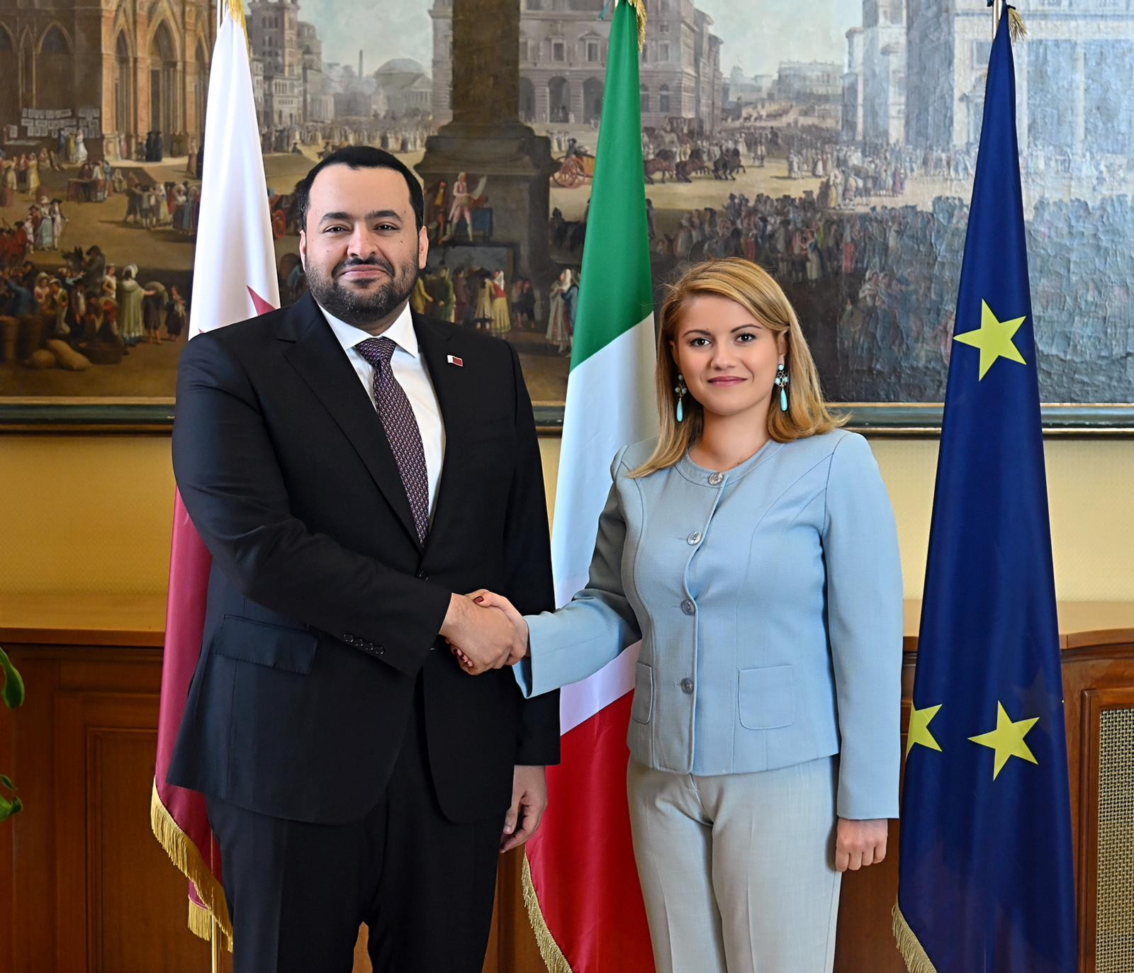 Il Sottosegretario Tripodi incontra il Ministro di Stato per gli Affari Esteri del Qatar, Mohamed Al-Khulaifi