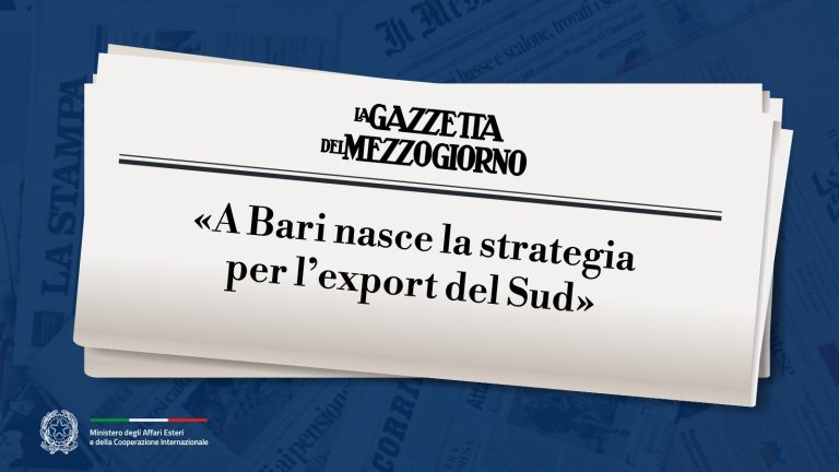 A Bari nasce la strategia per l'export del Sud