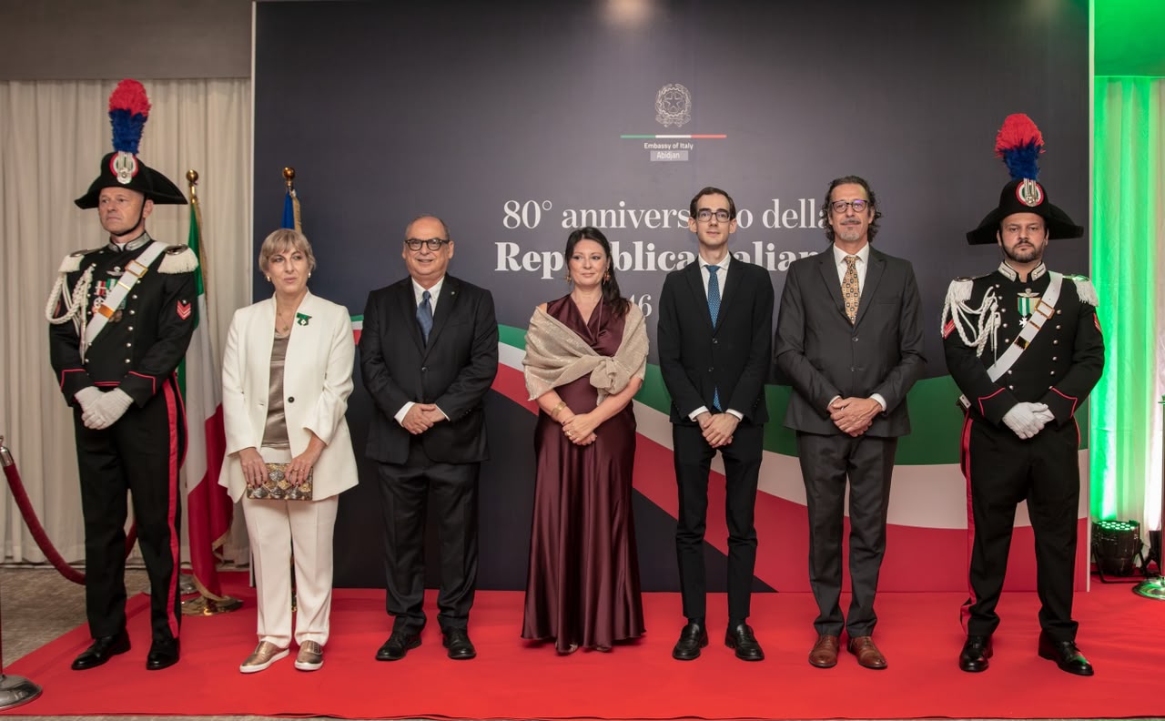 Abidjan, celebrazioni dell’80esimo anniversario della Repubblica italiana