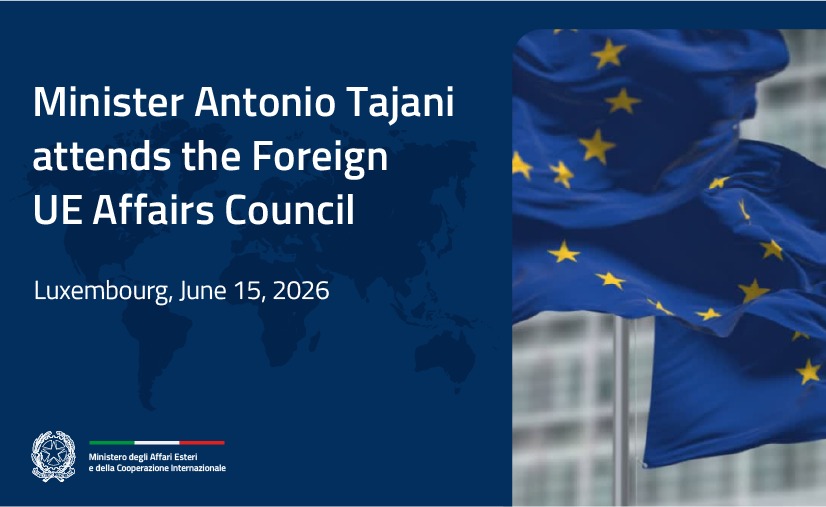 Tajani attends Foreign Affairs Council in Luxembourg