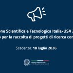 Cooperazione Scientifica e Tecnologica Italia- USA 2027-2028 - Avviso per la raccolta di progetti di ricerca congiunti