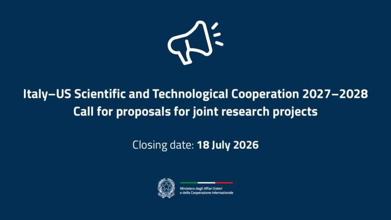 Cooperazione Scientifica e Tecnologica Italia- USA_EN