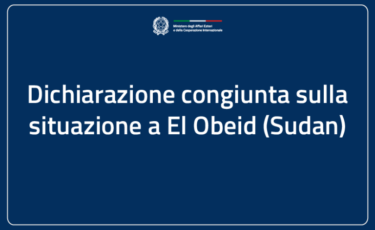 Dichiarazione Congiunta El Obeid_ITA