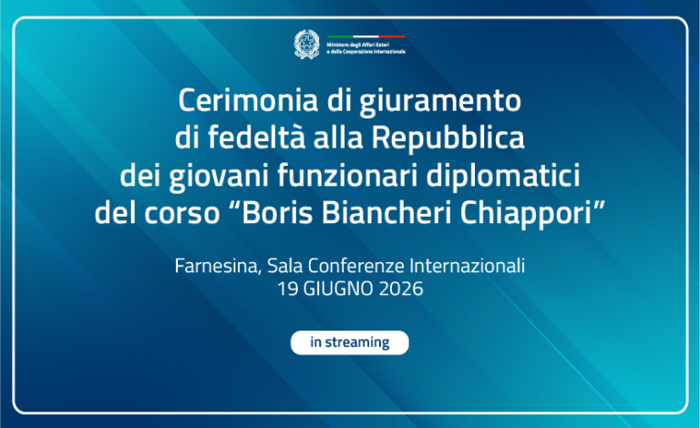 GIURAMENTO FUNZIONARI DIPLOMATICI_ITA