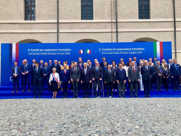 Il Ministro Tajani in Valle d’Aosta per il Comitato Frontaliero Italia-Francia e visita al Traforo del Monte Bianco