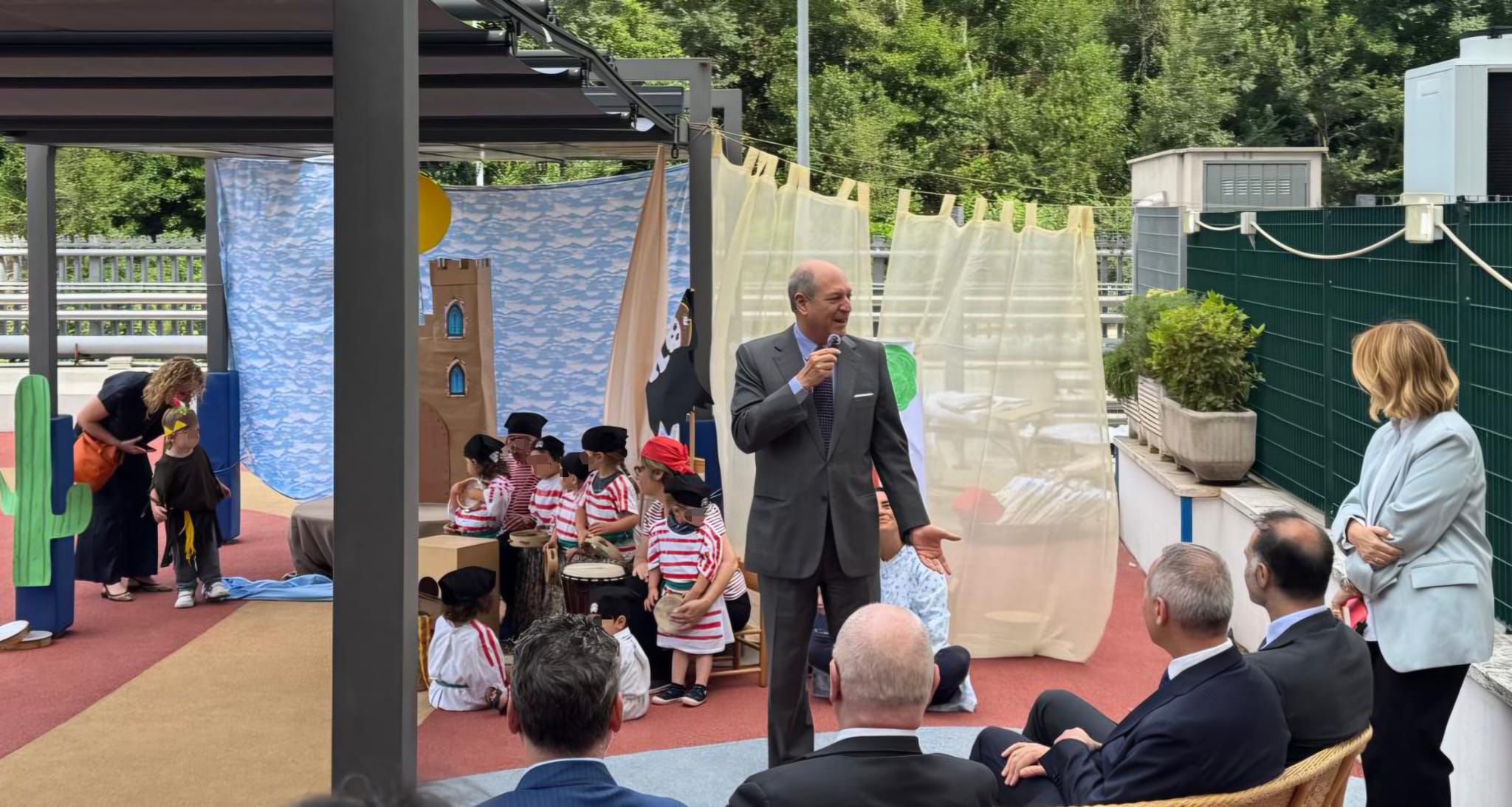 Il Segretario Generale Amb. Riccardo Guariglia alla chiusura dell’anno educativo dell’Asilo Nido Farnesina