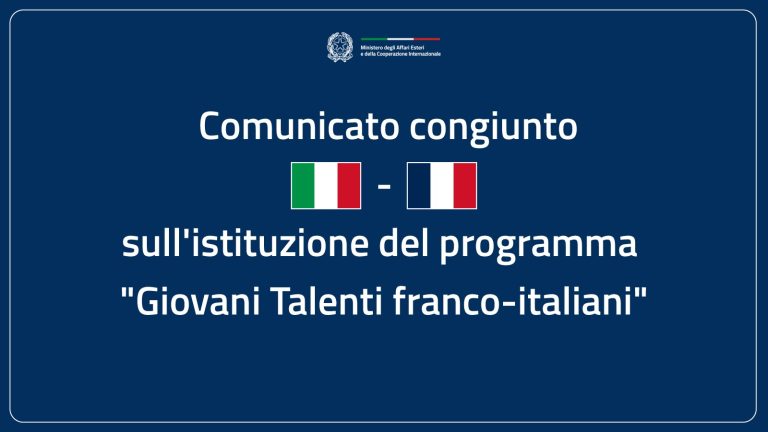 Lancio del programma “Giovani Talenti italo-francesi”, in Italia con la Luiss