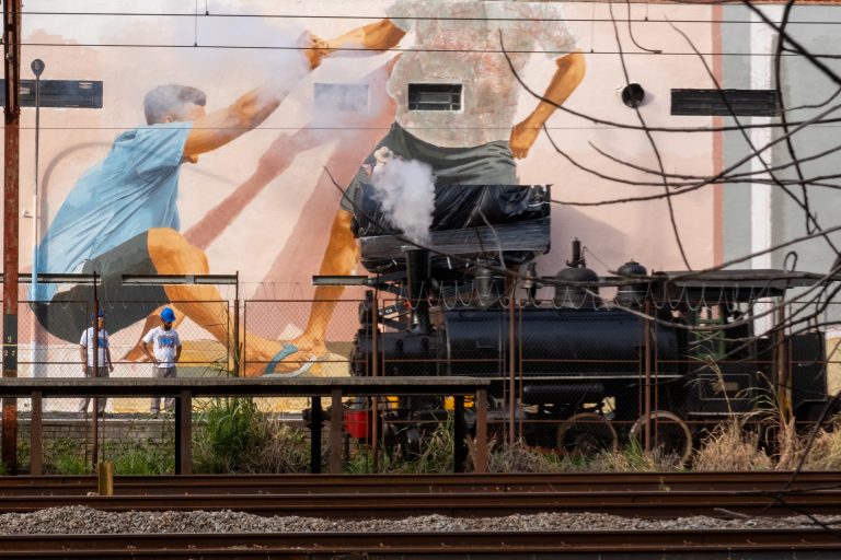 Murale Acolhida, foto di José Luiz Altieri Campos