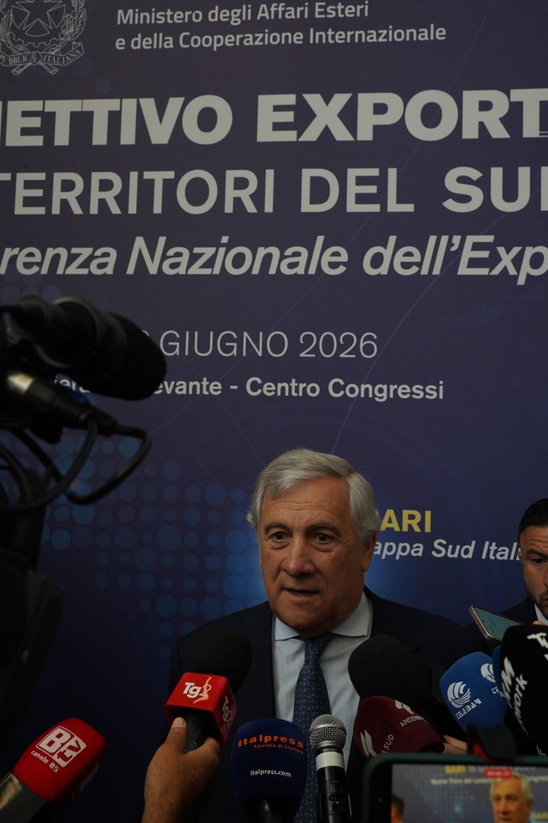 Tajani oggi a Bari per la seconda tappa di “Obiettivo Export”
