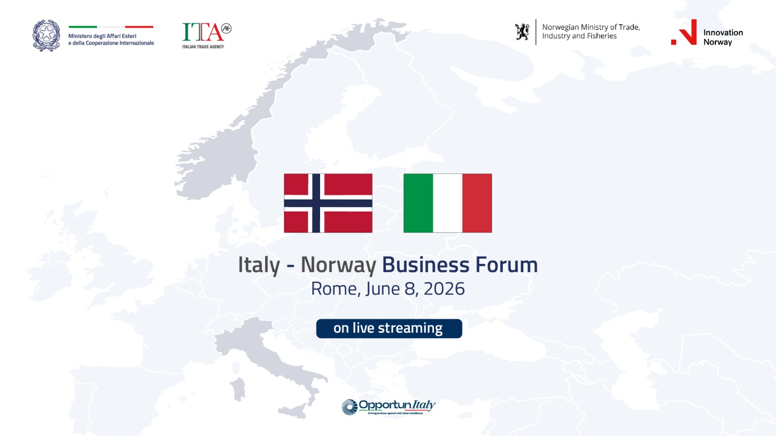 Tajani opens the Italy-Norway Business Forum, dedicated to energy transition, green maritime issues, defence, and infrastructure security