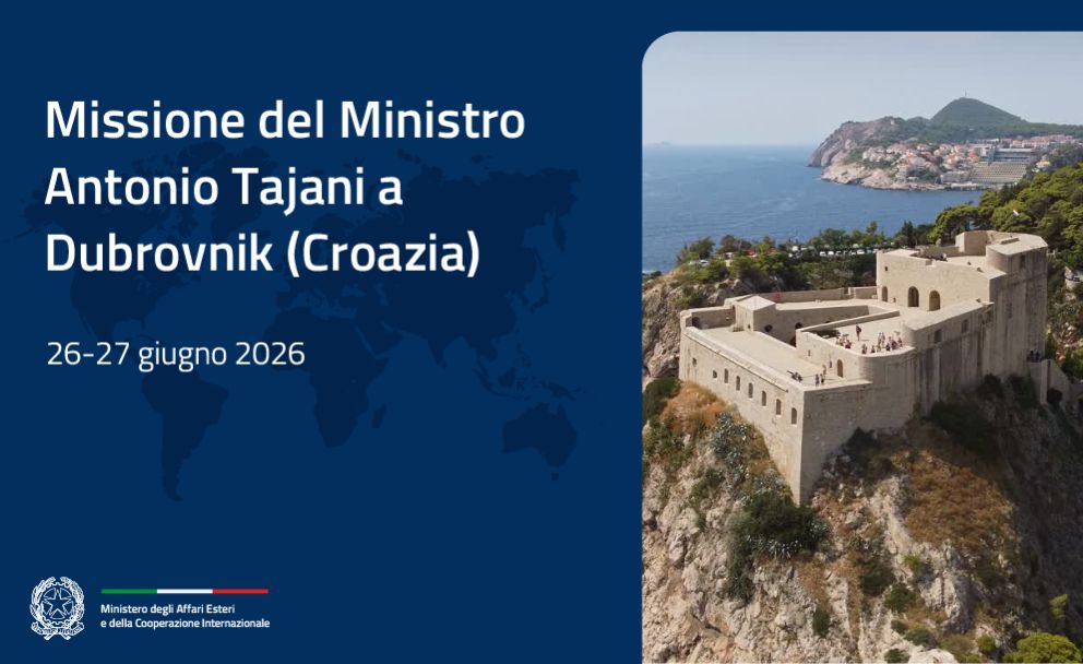 Il Ministro Tajani al Dubrovnik Forum e alla riunione Ministeriale dei MED9
